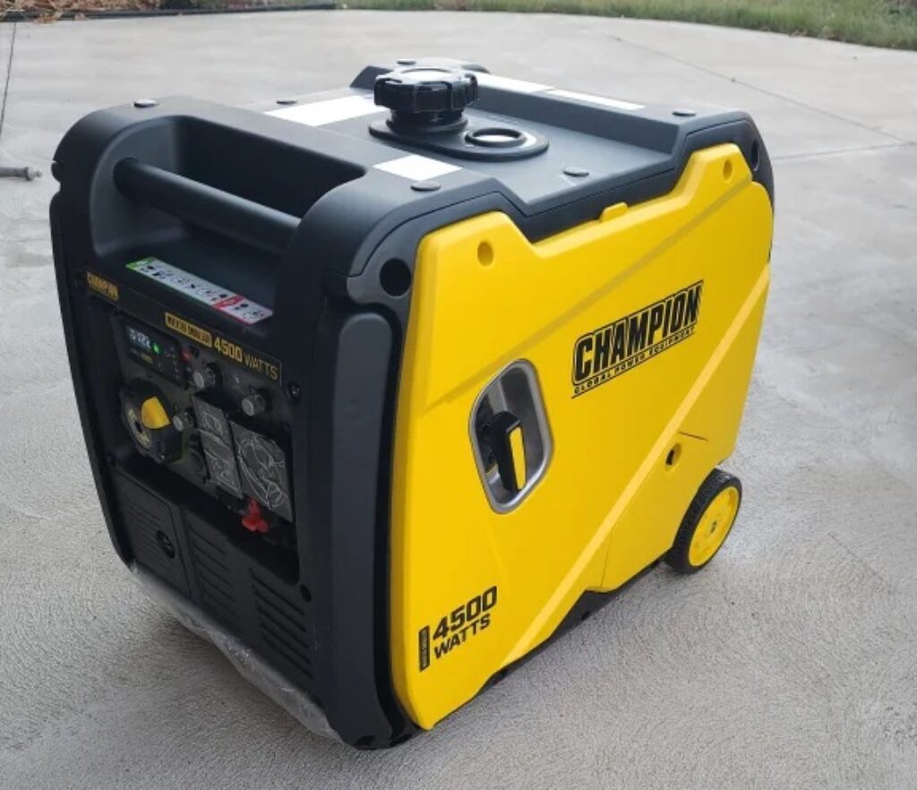 Champion Power Equipment 4500-Watt Electric Start Dual Fuel RV Ready Portable Inverter Generator